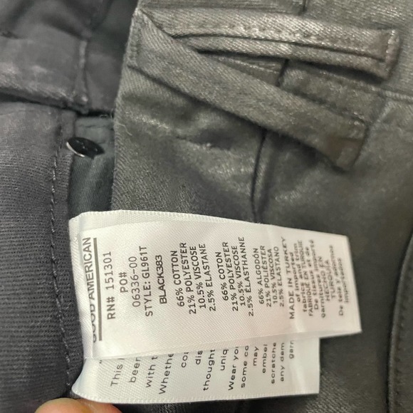 NWT Good American Good Legs - Black Coated - Picture 6 of 10